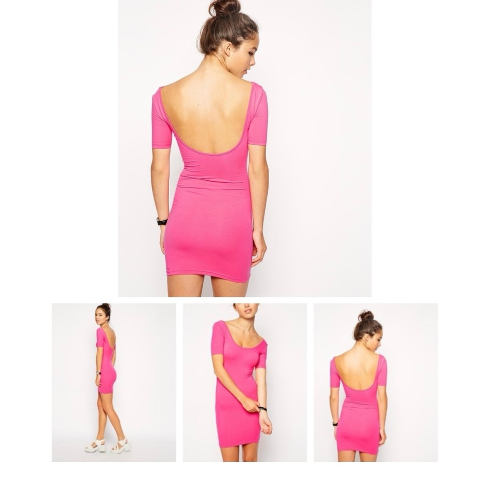 American Apparel Vibrant‎ Pink Mini Dress